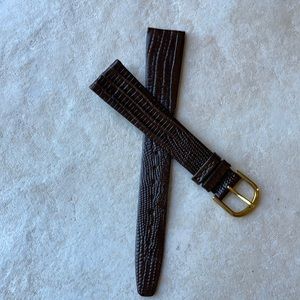 Watch Band Spidel 19mm brown leather band